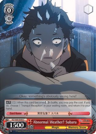 Abnormal Weather? Subaru (RZ/S68-E040 C) - Re:ZERO Memory Snow