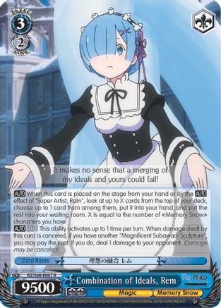 Combination of Ideals, Rem (RZ/S68-E067 R) - Re:ZERO Memory Snow