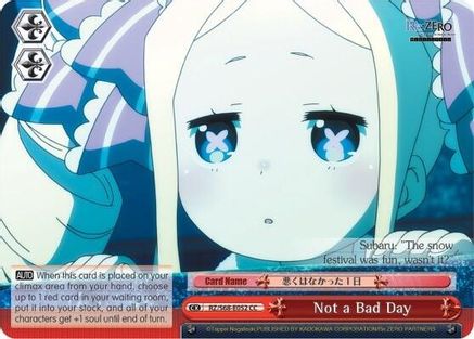 Not a Bad Day (RZ/S68-E052 CC) - Re:ZERO Memory Snow