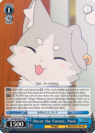 About the Future, Puck (SR) (RZ/S68-E061S SR) - Re:ZERO Memory Snow