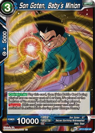 Son Goten, Baby's Minion (BT11-036) - Vermilion Bloodline Foil