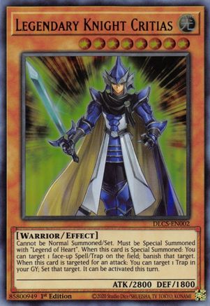 Legendary Knight Critias (DLCS-EN002) - Dragons of Legend: The Complete Series 1st Edition