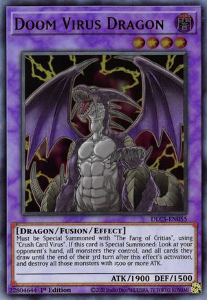 Doom Virus Dragon (DLCS-EN055) - Dragons of Legend: The Complete Series 1st Edition