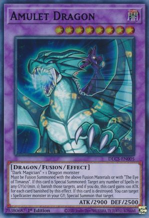 Amulet Dragon (Purple) (DLCS-EN005) - Dragons of Legend: The Complete Series 1st Edition