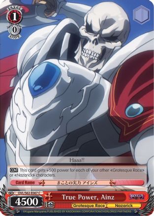 True Power, Ainz (OVL/S62-E067 C) - Nazarick: Tomb of the Undead