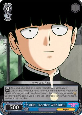 MOB: Together With Ritsu (MOB/SX02-080 U) - Mob Psycho 100