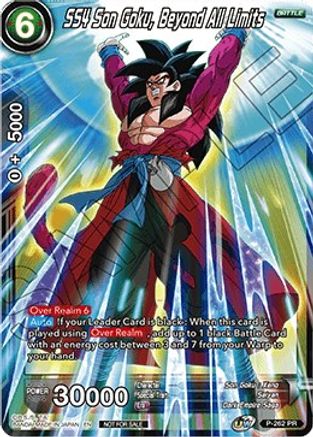 SS4 Son Goku, Beyond All Limits (P-262) - Tournament Promotion Cards Foil