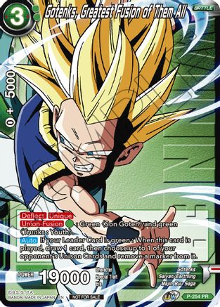 Gotenks, Greatest Fusion of Them All (Winner Stamped) (P-254) - Tournament Promotion Cards
