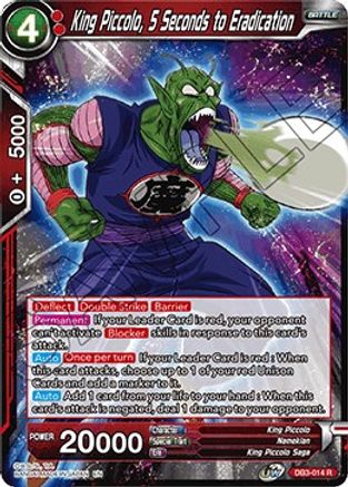 King Piccolo, 5 Seconds to Eradication (DB3-014) - Draft Box 06 Giant Force