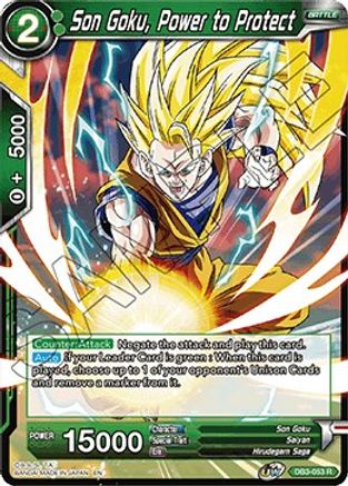 Son Goku, Power to Protect (DB3-053) - Draft Box 06 Giant Force