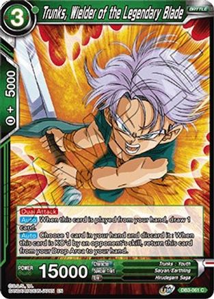 Trunks, Wielder of the Legendary Blade (DB3-061) - Draft Box 06 Giant Force