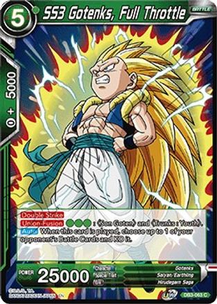 SS3 Gotenks, Full Throttle (DB3-063) - Draft Box 06 Giant Force