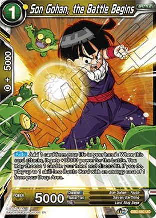 Son Gohan, the Battle Begins (DB3-080) - Draft Box 06 Giant Force