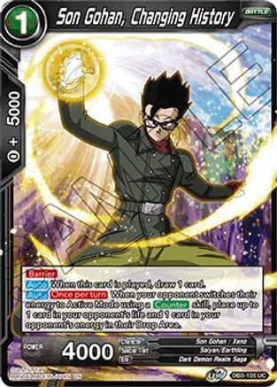Son Gohan, Changing History (DB3-105) - Draft Box 06 Giant Force