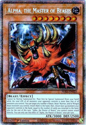 Alpha, the Master of Beasts (Starlight Rare) (PHRA-EN023) - Phantom Rage 1st Edition