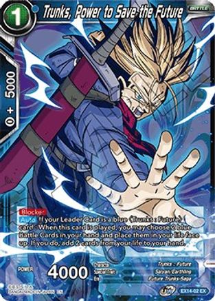 Trunks, Power to Save the Future (EX14-02) - Expansion Deck Box Set 14 Battle Advanced