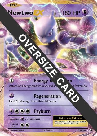 Mewtwo EX 052/108 - Holofoil Jumbo Cards - Promo