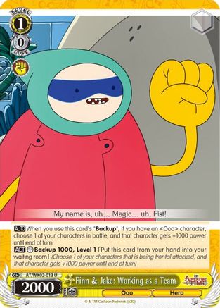 Finn & Jake: Working as a Team (AT/WX02-013 U) - Adventure Time