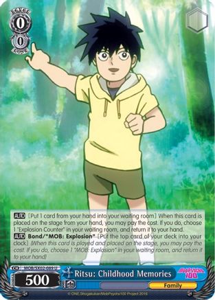 Ritsu: Childhood Memories (MOB/SX02-089 U) - Mob Psycho 100