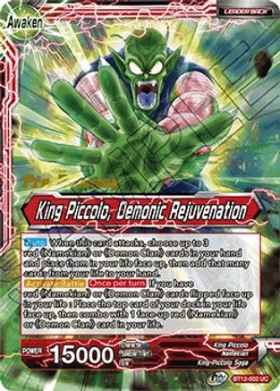 King Piccolo // King Piccolo, Demonic Rejuvenation (BT12-002) - Vicious Rejuvenation Foil