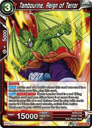 Tambourine, Reign of Terror (BT12-020) - Vicious Rejuvenation Foil