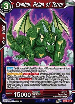 Cymbal, Reign of Terror (BT12-021) - Vicious Rejuvenation Foil