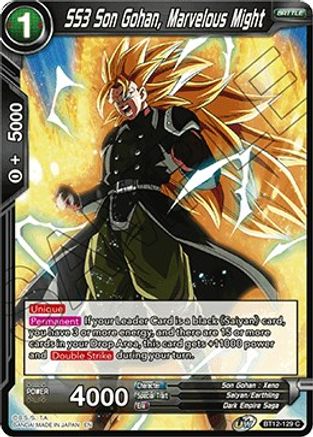 SS3 Son Gohan, Marvelous Might (BT12-129) - Vicious Rejuvenation Foil