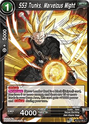 SS3 Trunks, Marvelous Might (BT12-134) - Vicious Rejuvenation Foil