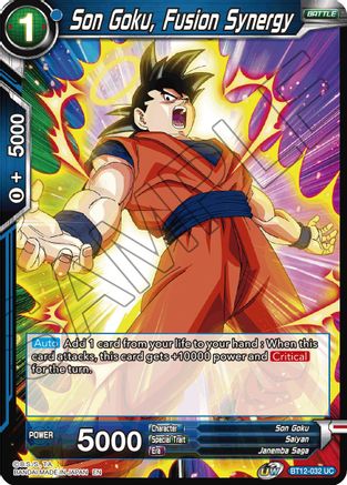 Son Goku, Fusion Synergy (BT12-032) - Vicious Rejuvenation Foil