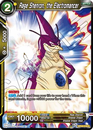 Rage Shenron, the Electromancer (BT12-112) - Vicious Rejuvenation Foil