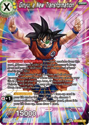 Ginyu, a New Transformation (BT12-088) - Vicious Rejuvenation