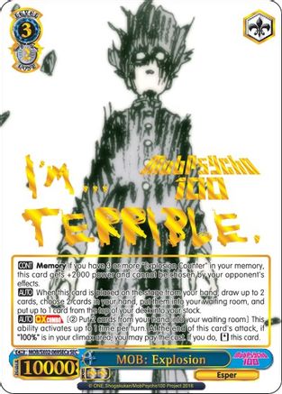 MOB: Explosion (A) (SEC) (MOB/SX02-069SECa SEC) - Mob Psycho 100