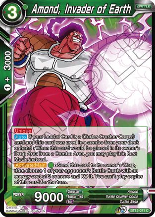 Amond, Invader of Earth (BT12-071) - Vicious Rejuvenation
