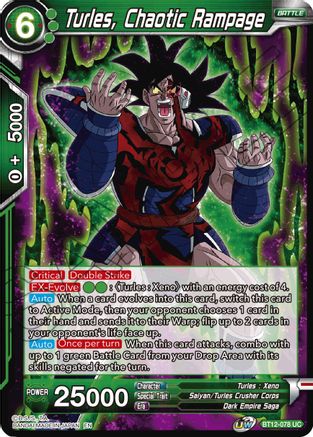 Turles, Chaotic Rampage (BT12-078) - Vicious Rejuvenation