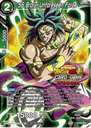 SS Broly, Unforeseen Force (Top 16 Winner) (P-125) - Tournament Promotion Cards