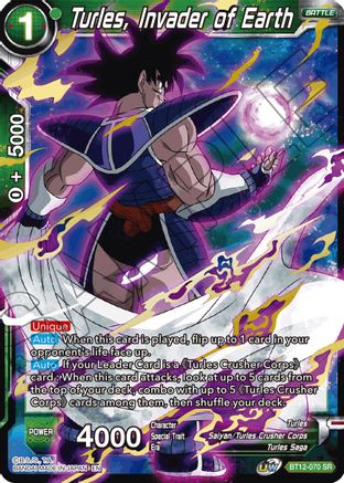 Turles, Invader of Earth (BT12-070) - Vicious Rejuvenation