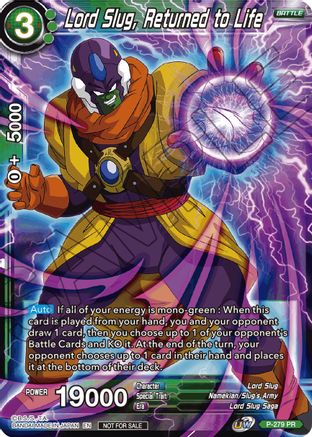 Lord Slug, Returned to Life (Unison Warrior Series Tournament Pack Vol.3) (P-279) - Tournament Promotion Cards