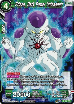 Frieza, Dark Power Unleashed (Unison Warrior Series Tournament Pack Vol.3) (P-281) - Tournament Promotion Cards
