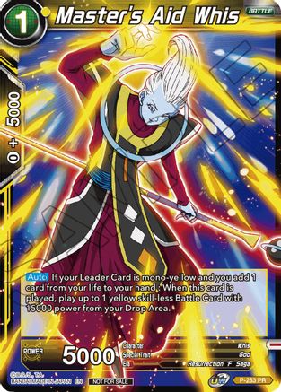 Master's Aid Whis (Unison Warrior Series Tournament Pack Vol.3) (P-283) - Tournament Promotion Cards
