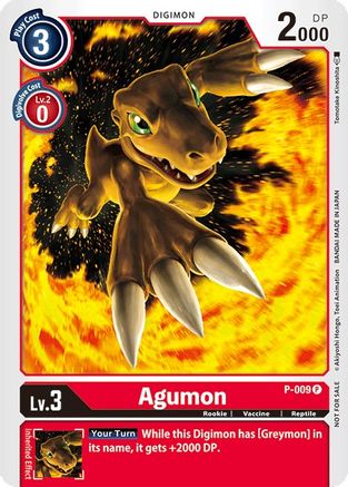 Agumon - P-009 (P-009) - Digimon Promotion Cards Foil