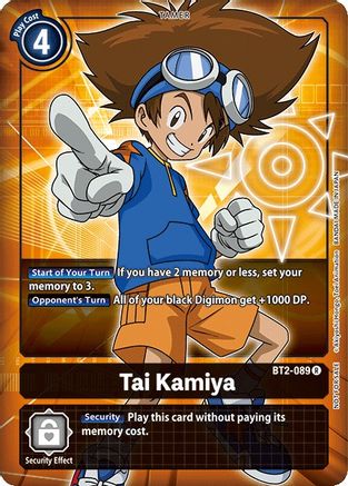 Tai Kamiya - BT2-089 (Box Topper) (BT2-089) - Release Special Booster 1.0