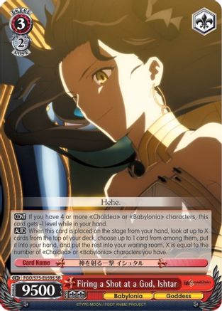 Firing a Shot at a God, Ishtar (SR) (FGO/S75-E059S SR) - Fate/Grand Order Absolute Demonic Front: Babylonia