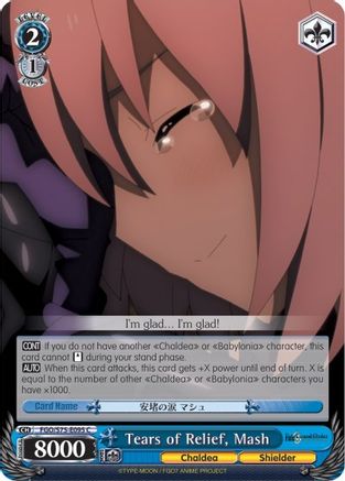 Tears of Relief, Mash (FGO/S75-E095 C) - Fate/Grand Order Absolute Demonic Front: Babylonia