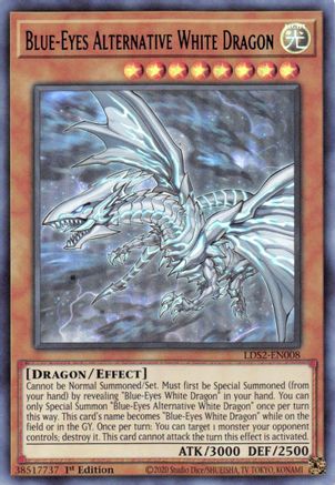 Blue-Eyes Alternative White Dragon (Blue) (LDS2-EN008) - Legendary Duelists: Season 2 1st Edition