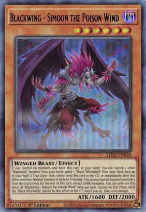 Blackwing - Simoon the Poison Wind (Purple) (LDS2-EN040) - Legendary Duelists: Season 2 1st Edition