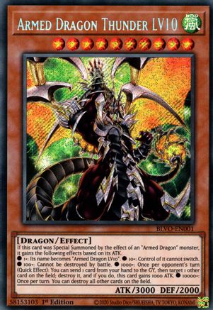 Armed Dragon Thunder LV10 (BLVO-EN001) - Blazing Vortex 1st Edition