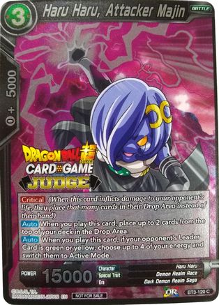 Haru Haru, Attacker Majin (BT3-120) - Judge Promotion Cards