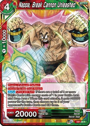 Nappa, Break Cannon Unleashed (EB1-58) - Battle Evolution Booster