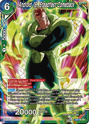 Android 16, Steadfast Comeback (EB1-64) - Battle Evolution Booster