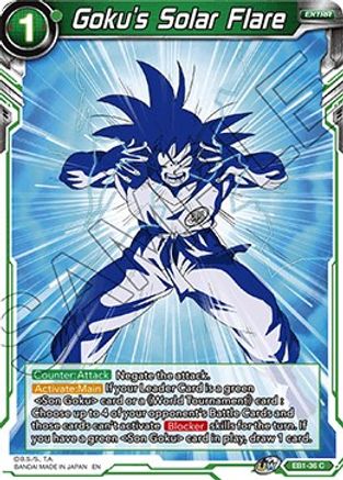Goku's Solar Flare (EB1-36) - Battle Evolution Booster